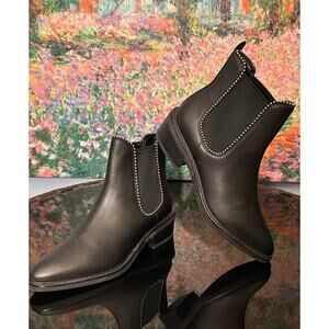 NWOT or EUC Coach Bowery Beaded Leather Chelsea Boots 7.5